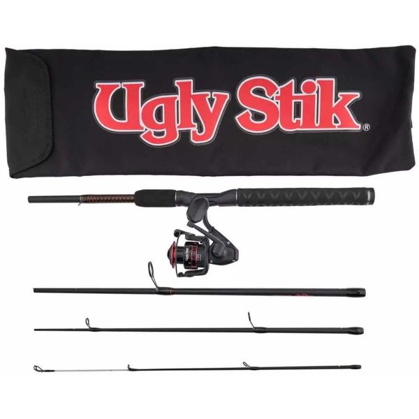 Ugly Stick GX2 Travel 4 Piece Spinning Combo