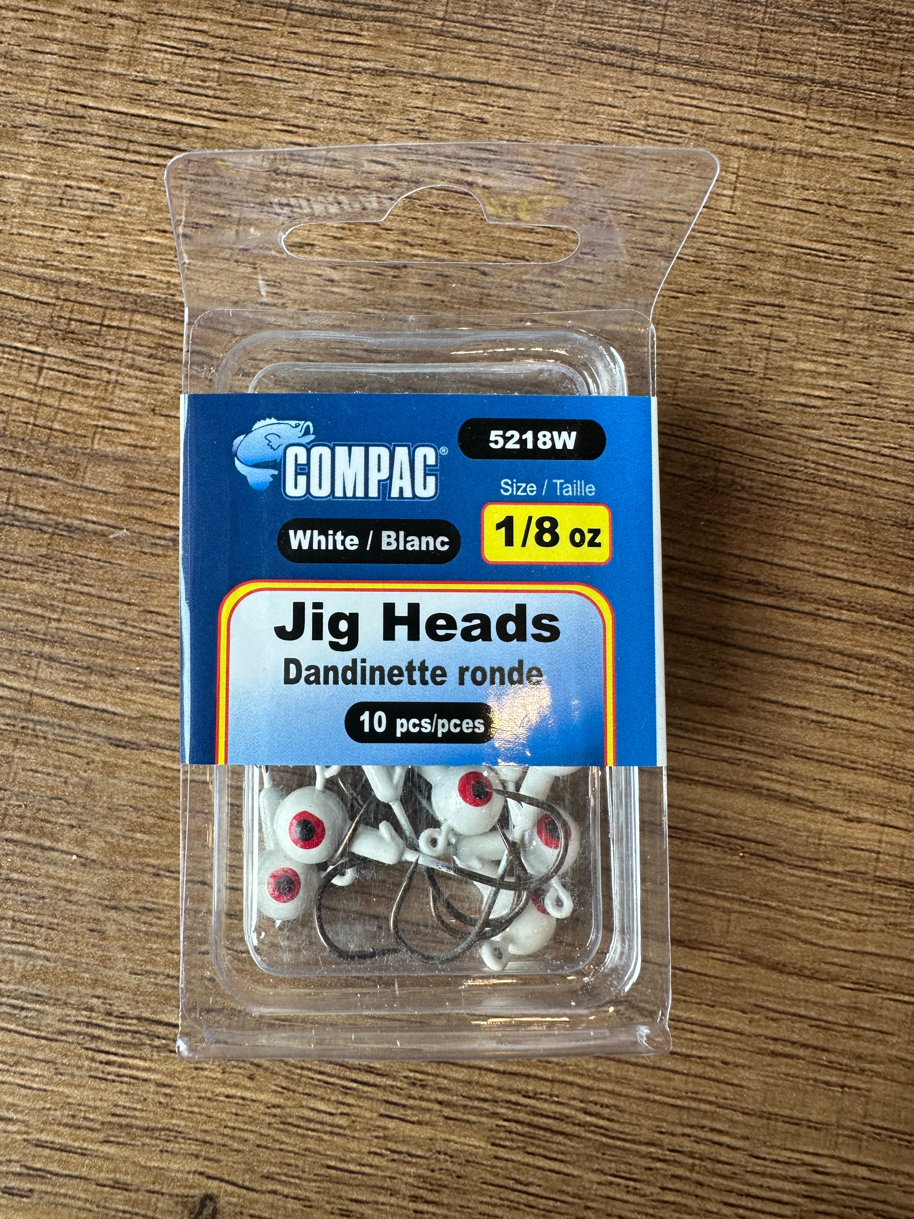 Compac Jig Heads 1/8oz 10pcs