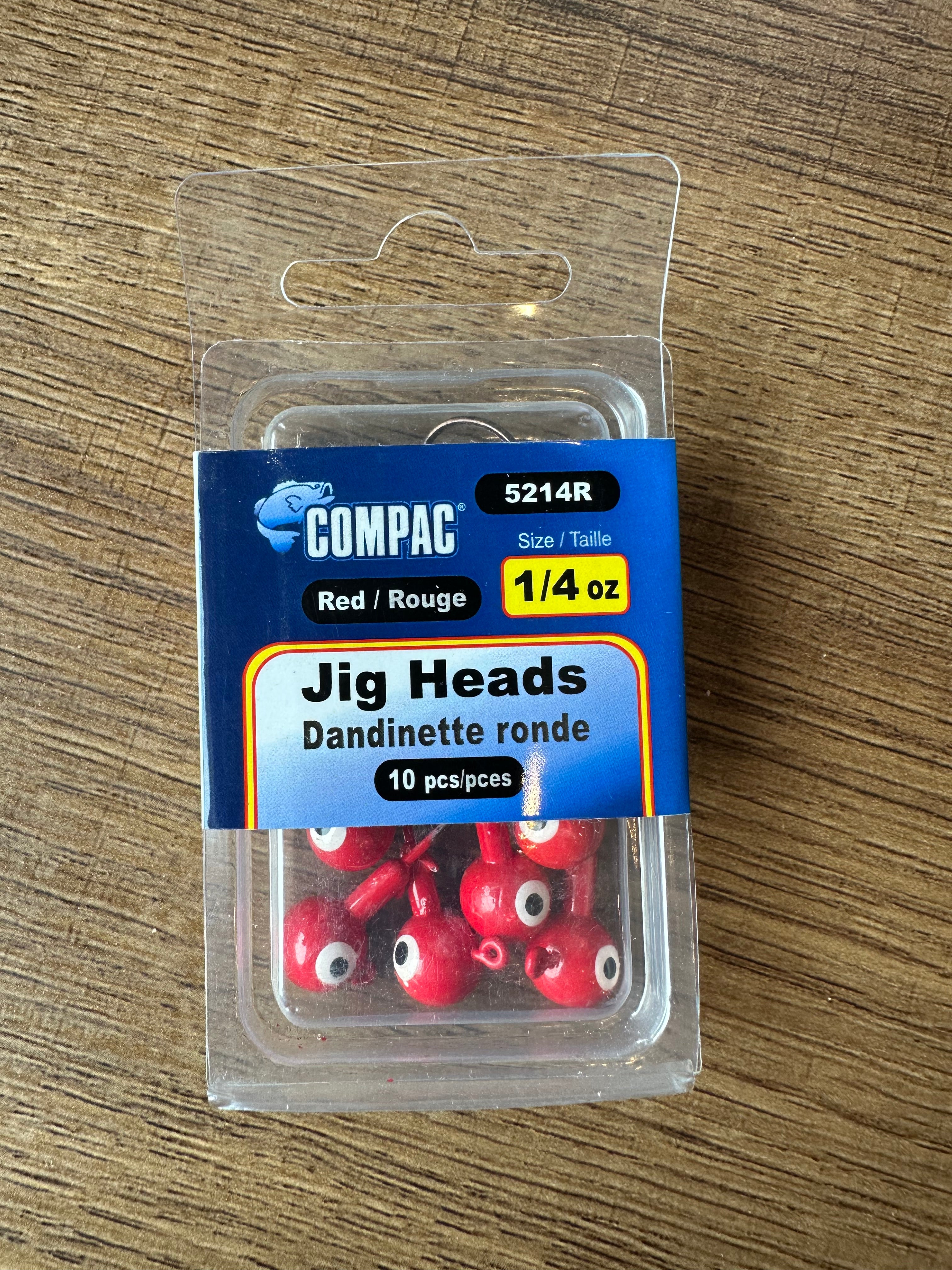 Compac Jig Heads 1/4oz 10pcs