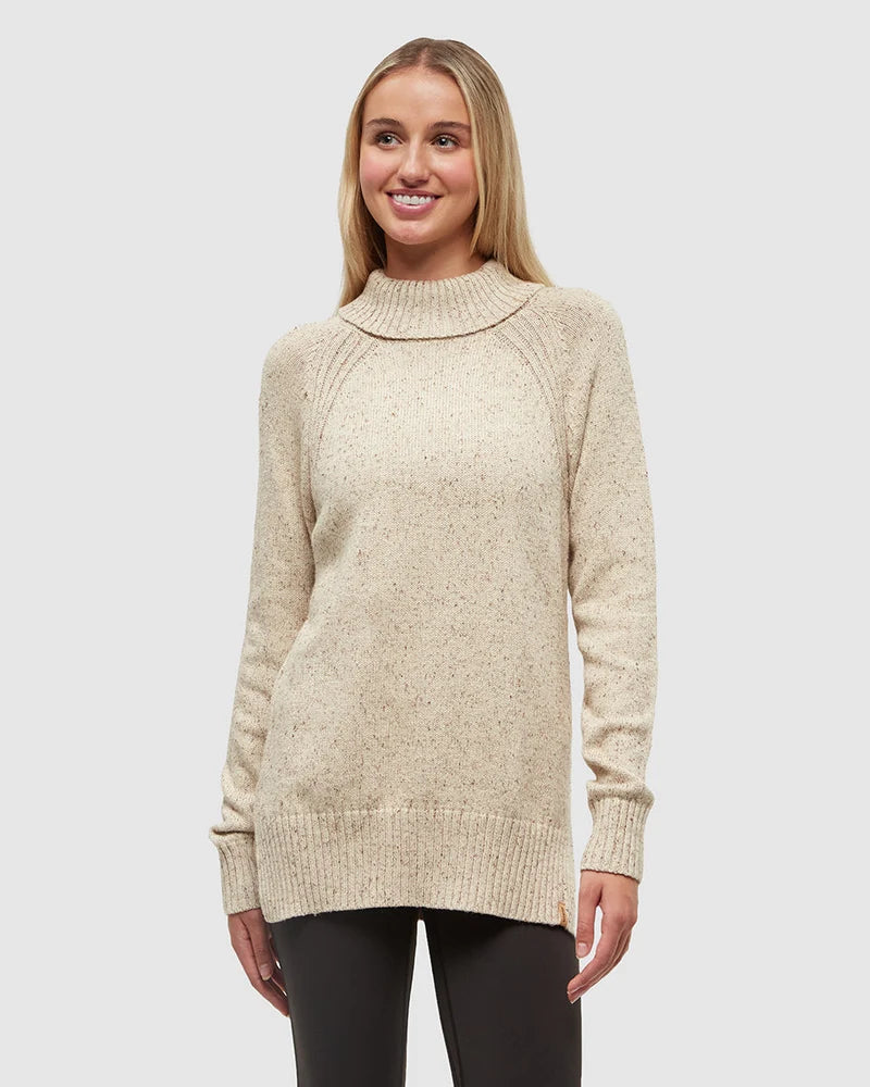 TenTree Woman's Spokane Fleck Sweater Pale Oak
