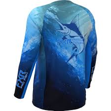 FXR Big Treble Swell UPF Longsleeve Marlin